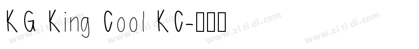 KG King Cool KC字体转换